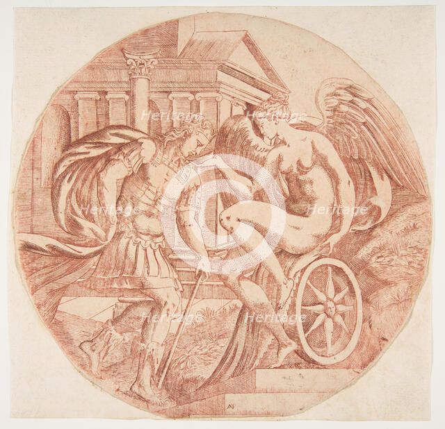 Fortune Making a Prince Drink, ca. 1543. Creator: Antonio Fantuzzi.