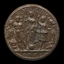 Fortune, Mars, and Minerva [reverse]. Creator: Pier Jacopo Alari Bonacolsi