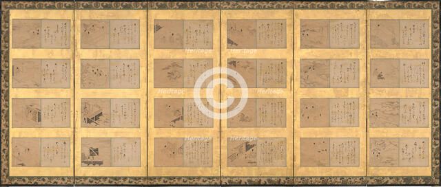 Forty-nine scenes from the Tales of Ise (Ise monogatari), mid-17th century. Creator: Satomura Genchin.