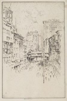 Forty-Second Street, 1904. Creator: Joseph Pennell