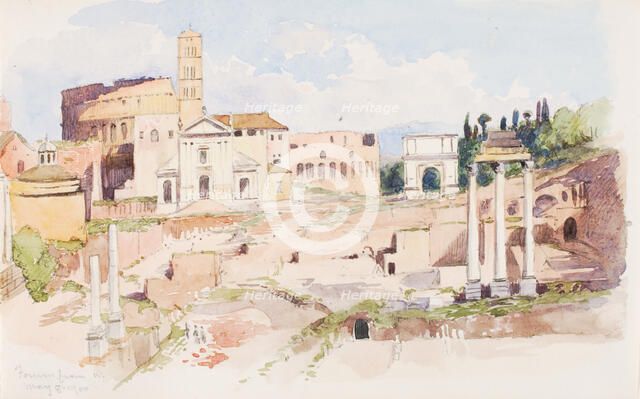 Forum from W., 1900. Creator: George Elbert Burr.