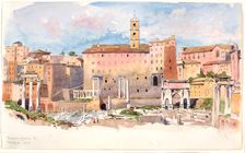 Forum from E, 1900. Creator: George Elbert Burr