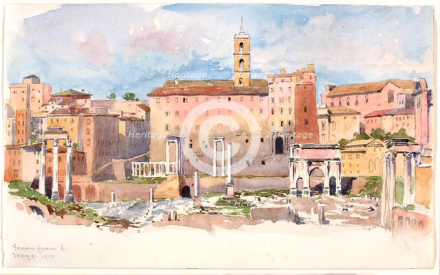 Forum from E, 1900. Creator: George Elbert Burr.