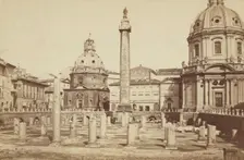 Forum of Emperor Trajan in Rome, between 1870-1880. Creator: Unknown