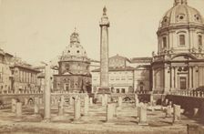 Forum of Emperor Trajan in Rome, between 1870-1880. Creator: Unknown