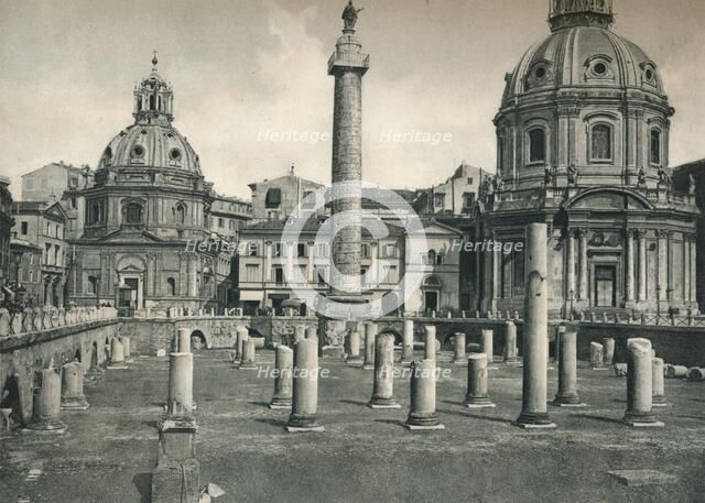 Forum of Trajan, Rome, Italy, 1927. Artist: Eugen Poppel.