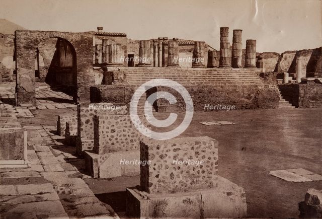 Forum, Pompeii, between 1880-1890. Creator: Giorgio Sommer.