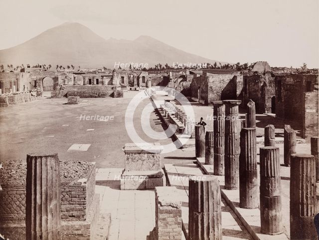 Forum, Pompeii, between 1880 and 1890. Creator: Giorgio Sommer.