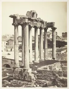 Forum Romanum, Rome, 1854/57. Creators: Bisson Frères, Louis-Auguste Bisson, Auguste-Rosalie Bisson
