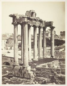 Forum Romanum, Rome, 1854/57. Creators: Bisson Frères, Louis-Auguste Bisson, Auguste-Rosalie Bisson