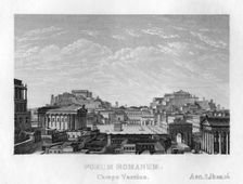 Forum Romanum, Rome, c1833. Creator: Unknown