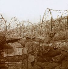Fosse Froide trench, Champagne, northern France, c1914-c1918