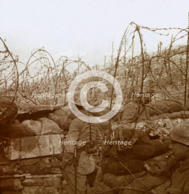 Fosse Froide trench, Champagne, northern France, c1914-c1918. Artist: Unknown.