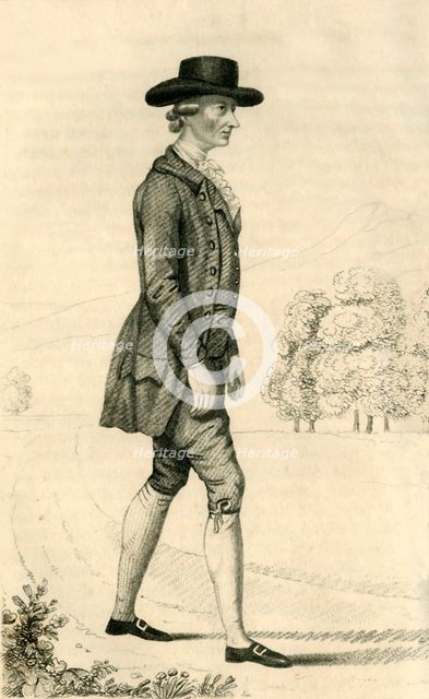'Foster Powell - The Astonishing Pedestrian', 1821. Creator: Robert Cooper.