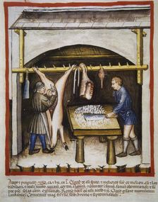 Fat and pork, 14th century. Creator: Unknown