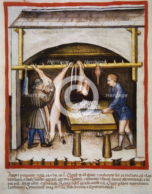 Fat and pork, 14th century.  Creator: Unknown.
