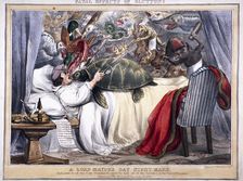 Fatal effects of gluttony, a Lord Mayor's Day night mare 1830. Artist: Anon
