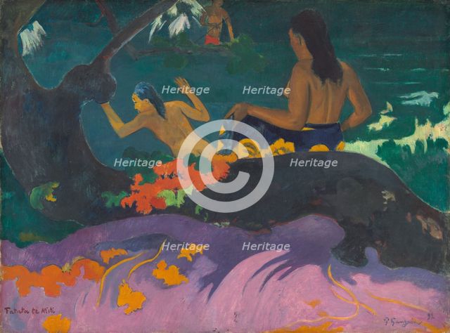 Fatata te Miti (By the Sea), 1892. Creator: Paul Gauguin.