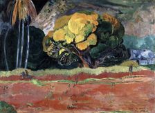 Fatata Te Moua (At the Foot of a Mountain) 1892. Artist: Paul Gauguin
