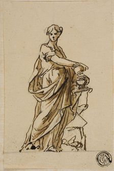Fate with Urn, n.d. Creators: John Michael Rysbrack, Sir James Thornhill