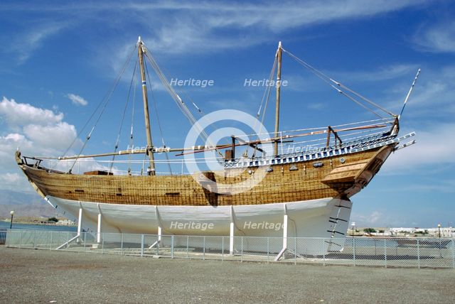 'Fateh Al-Khair', dhow, Sur, Oman.  Creator: Vivienne Sharp.
