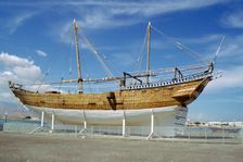 Fateh Al-Khair dhow, Sur, Oman. Creator: Vivienne Sharp
