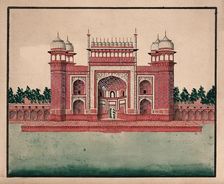 Fatehpur Sikri: Bulund Darwaza (?), (between 1800 and 1899?). Creator: Unknown