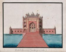 Fatehpur Sikri: Bulund Darwaza, (between 1800 and 1899?). Creator: Unknown