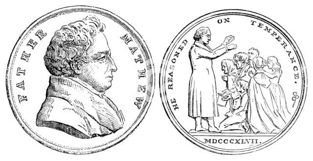 Father Mathew Temperance Medal, 1890. Creator: Unknown.