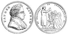 Father Mathew Temperance Medal, 1890. Creator: Unknown