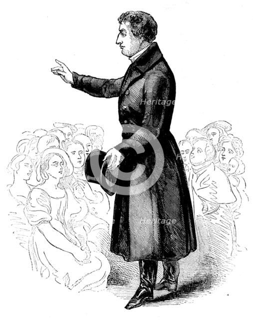 Father Mathew speaking at a temperance meeting in Ireland, 1890. Creator: Unknown.