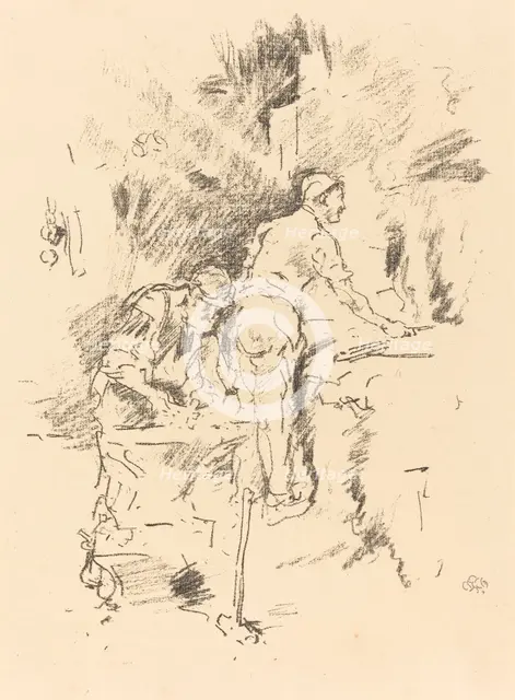 Father and Son, 1895. Creator: James Abbott McNeill Whistler.