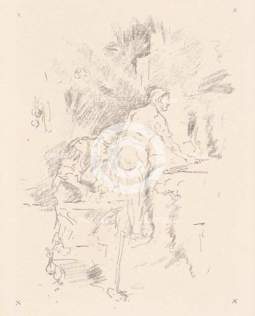 Father and Son, 1895. Creator: James Abbott McNeill Whistler.