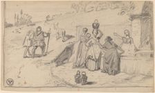 Father and Son, c. 1859. Creator: Elihu Vedder