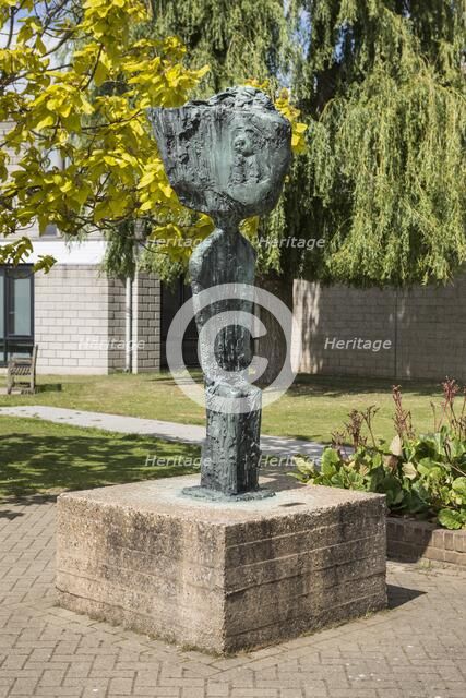 'Father Courage', sculpture by Frederick Edward McWilliam, University of Kent, Canterbury, 2015.  Artist: Steven Baker.