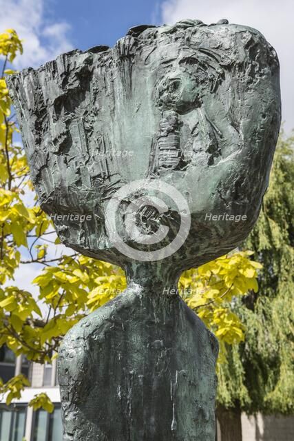 'Father Courage', sculpture by Frederick Edward McWilliam, University of Kent, Canterbury, 2015.  Artist: Steven Baker.
