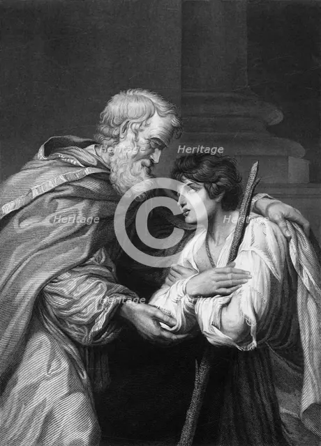 'Father, I have sinned against heaven...and am no more worthy to be called thy son', 19th century. Creator: H Robinson.