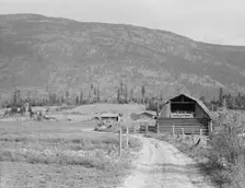 Father's farm in foreground, son's place adjoining, Boundary County, Idaho, 1939. Creator: Dorothea Lange