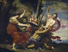 Father Time Overcome by Love, Hope and Beauty, 1627. Artist: Vouet, Simon (1590-1649)
