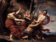 Father Time Overcome by Love, Hope and Beauty, 1627. Creator: Simon Vouet