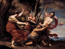 Father Time Overcome by Love, Hope and Beauty, 1627. Creator: Simon Vouet