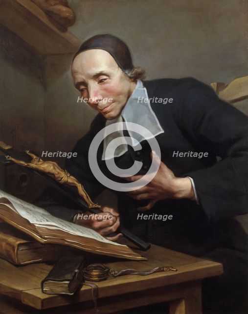 Father Tournus (1672-1733) in prayer, c1725. Creator: Jean Restout.