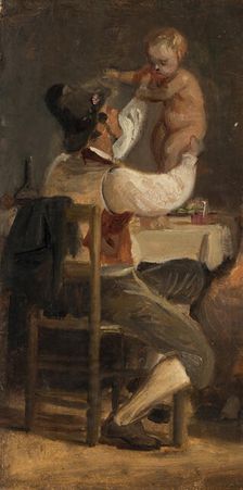 Father’s love, c1839. Creator: Wilhelm Marstrand