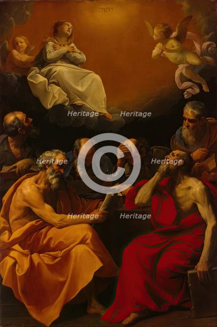 Fathers of the Church Disputing the Dogma of the Immaculate Conception, 1631. Creator: Guido Reni.