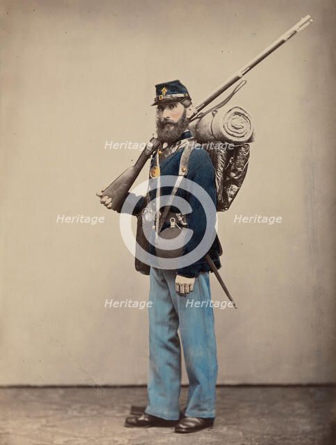 Fatigue, Marching Order, 1866. Creator: Attributed to Oliver H. Willard.