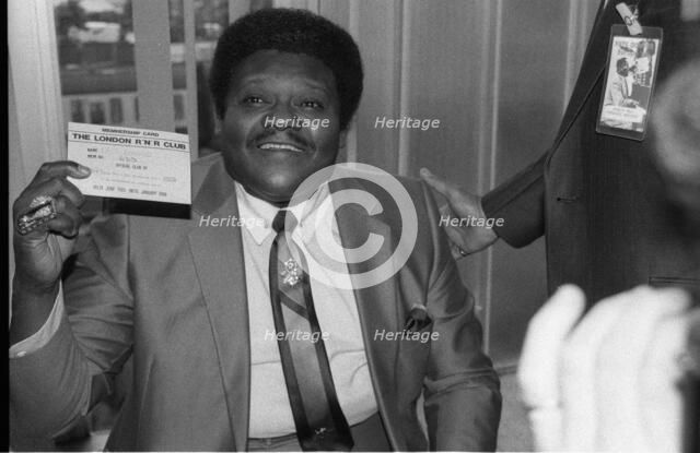 Fats Domino, Royal Festival Hall, London, 1985.  Artist: Brian O'Connor.