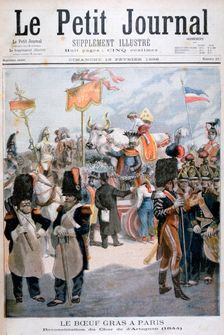 Fatted ox celebrations in Paris, 1896. Creator: F Meaulle