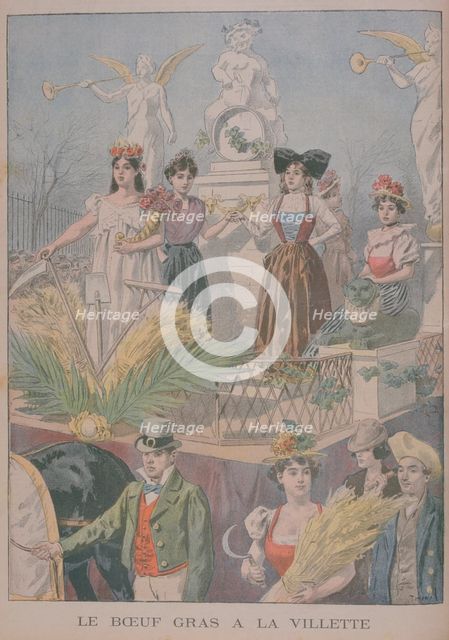 Fatted Ox festivities, Villette, Paris, 1900. Artist: Oswaldo Tofani