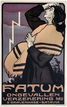 Fatum Verzekering , c. 1900. Creator: Hahn, Albert Pieter (1877-1918)