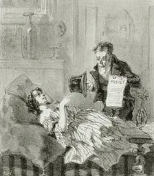 Faubourg de Cologne, 1856. Creator: Félicien Rops